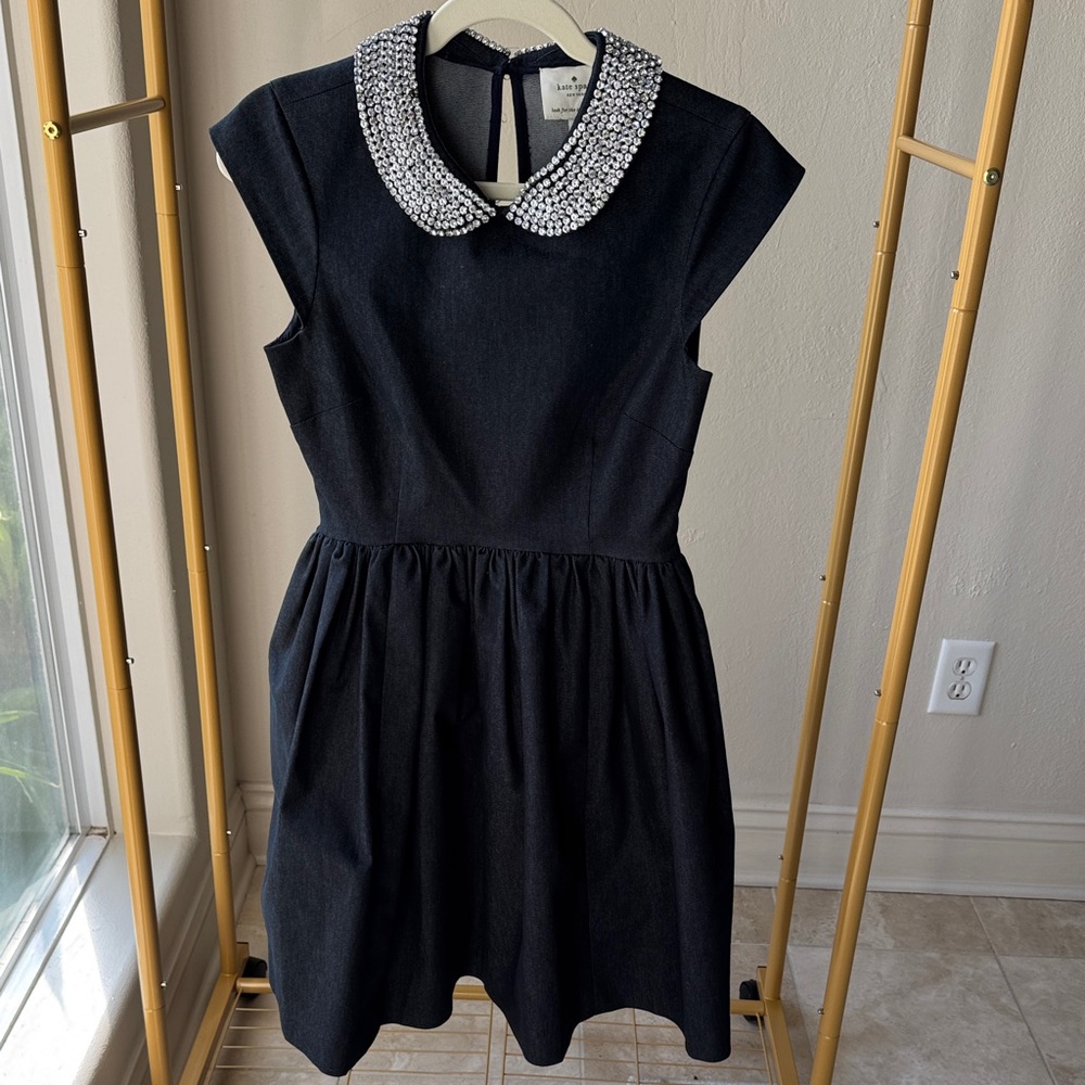 Kate Spade jeweled collar dress